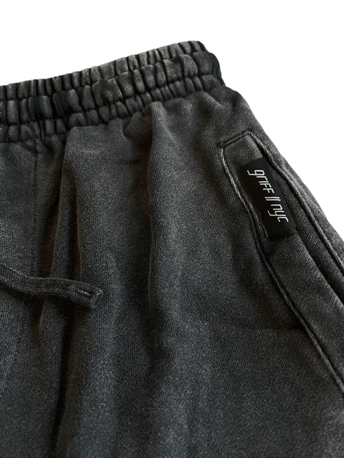 Premium Acid-Washed Sweat Pant // Vintage Black