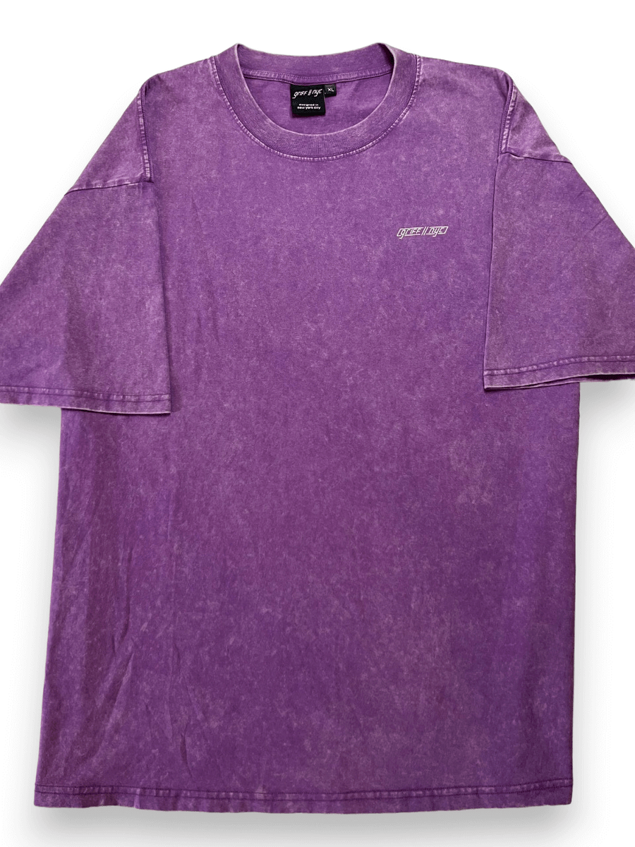 ★87MM★ Mmlg LAYOUT WASHED HFT PURPLE MFC Acid Wash Tee – Midfreeclub